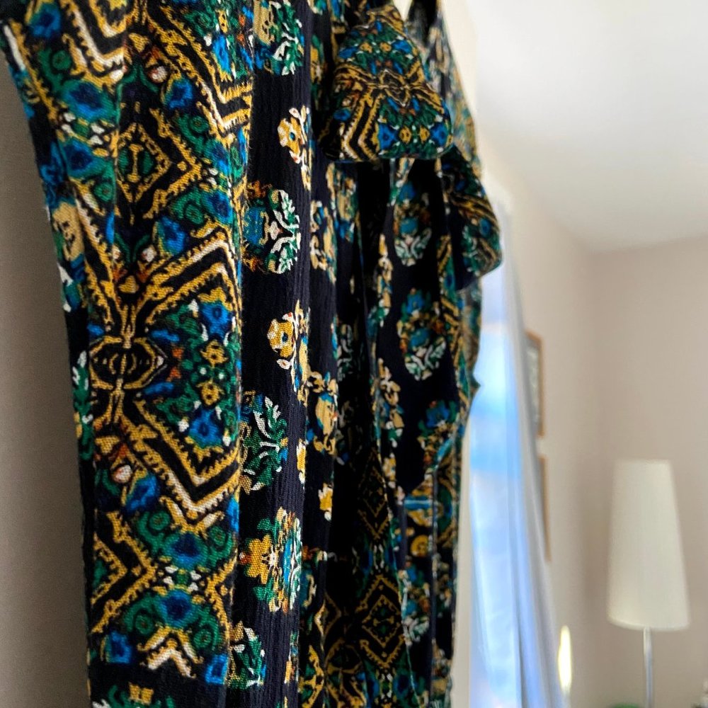 Multi-Patterned Romper With Back Bow - image 5